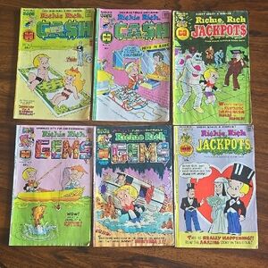 Richie Rich Comic Book Collection - GEMS, JACKPOTS, CASH Vintage